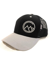 Load image into Gallery viewer, Montana’s Great Outdoors Grey/Black Trucker Hat