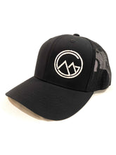 Load image into Gallery viewer, Montana’s Great Outdoors Black/White Trucker Hat